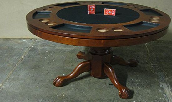 Kunibert Poker Game Table - Billiard Table Poker/Dining Table/Tables All in One Table, Wooden Breite120cm