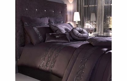 Kylie at Home Sequin Wave Kylie Bedding Plum Pillowcases