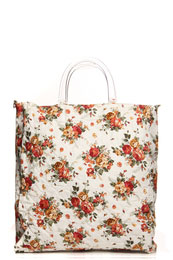 floral shopper bag