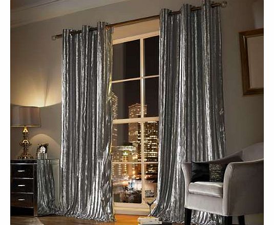 Kylie Minogue Iliana Pair of Lined Eyelet Curtains