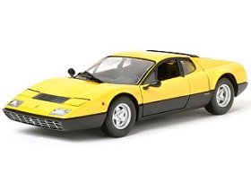 Kyosho Die-cast Model Ferrari 365 GT4 (1:18 scale in Yellow)
