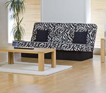 Kyoto Futons Limited Zander 3 Seater Zebra Print Sofa Bed