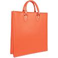Calf Leather Large Tote Handbag w/Pouch