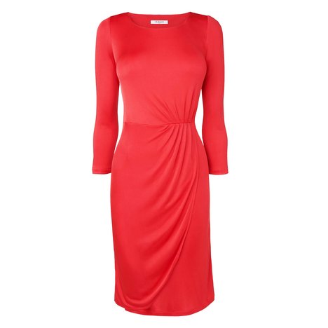Sarah Jersey Fitted Dress Colour Berry