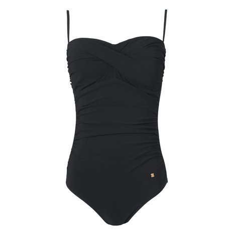 Tina Ruched One Piece Swimsuit Colour Black
