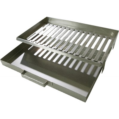 La Hacienda Stainless Steel Fire Grate and Ash Box