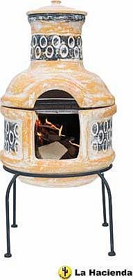 Two Price Clay Chimenea with Cooking