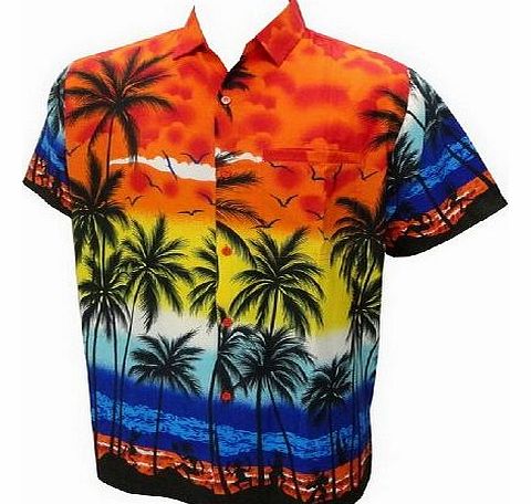 Beach Hawaiian Printed Shirt For Men XL