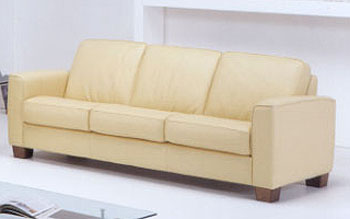 Met360 Leather 3 Seater Sofa