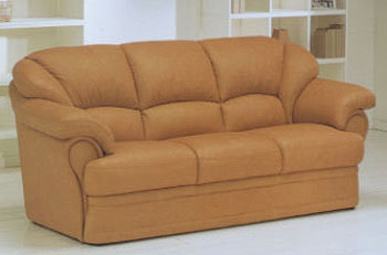 Met740 Leather 3 Seater Sofa