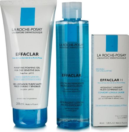 La Roche-Posay, 2102[^]0104430 Effaclar 3 Step Skincare Regime