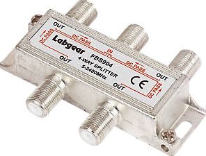 Labgear, 1228[^]69265 4 Way Splitter with Powerpass All Ports 69265