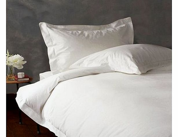 Lacasa Bedding 300 TC Egyptian cotton Sheet set Italian Finish Solid ( Euro Double IKEA , White )
