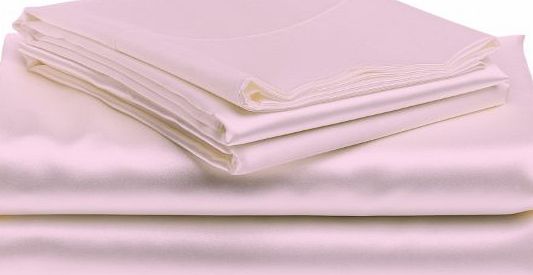 Lacasa Bedding Extra sumptuous Italian Finish Satin Silk Duvet Cover by Lacasa Bedding ( Uk Single , Beige )