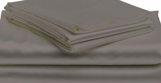 Lacasa Bedding Extra sumptuous Italian Finish Satin Silk Duvet Set by Lacasa Bedding ( Euro King IKEA , Ivory )