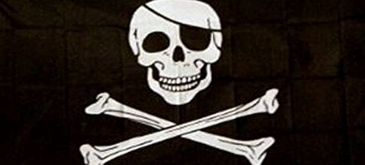 Lacasa Bedding Special offer.....Jolly Roger Pirate Flag (with Patch) 5ft x 3ft 0680WK9F