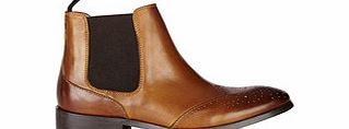 Lacey`s London Olena tan leather Chelsea boots