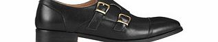 Lacey`s London Osita black leather monk strap shoes