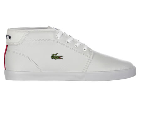 Lacoste Ampthill White Leather Chukka Boot
