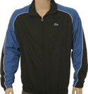 Lacoste Black with Royal Blue & White Trim Polyester Tracksuit