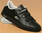 Lacoste Camden Wash Black/Grey Leather Trainer