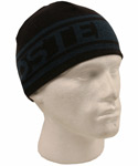 Lacoste Charcoal & Blue Reversible Wool Mix Beanie Hat