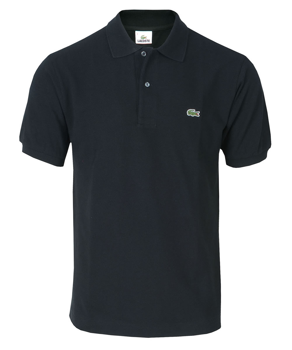 Lacoste Classic Plain Pique Polo Shirt Black