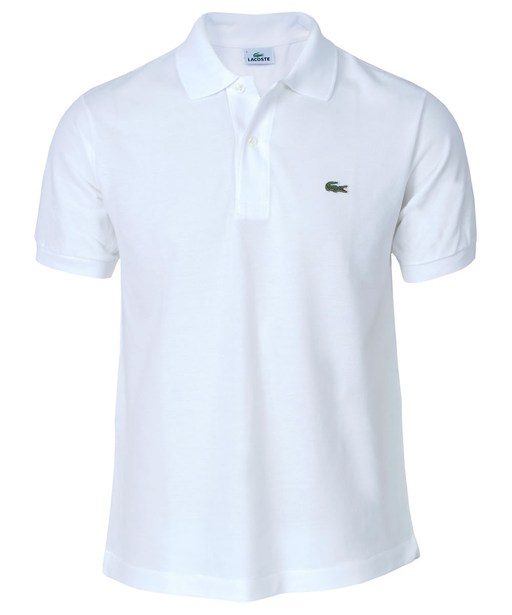 Lacoste Classic Plain Pique Polo Shirt White