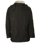 Dark Grey Full Zip Hooded Jacket