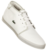 Lacoste Ampthill White/Light Grey Mid Canvas
