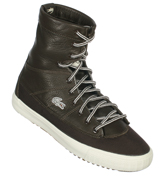Lacoste Avignon Brown Leather High Top Trainers