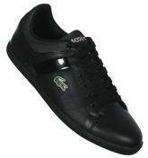 Lacoste Evershot Black Leather / Fabric Trainers