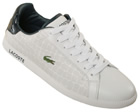 Lacoste Graduate CP White/Navy Leather Trainers