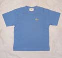 Lacoste Kids Royal Blue Cotton T-Shirt With Small Croc