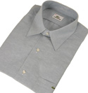 Light Blue Short Sleeve Cotton Shirt - Slim Fit
