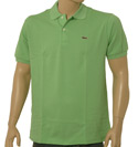 Lacoste Lime Green Cotton Pique Short Sleeve Polo Shirt