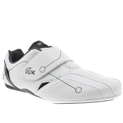Male Protect Leather Upper Fashion Trainers in White and Grey