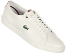 Lacoste Marcel MB2 White/Red Leather Trainers