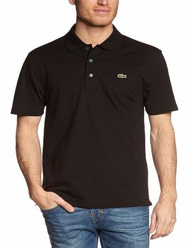 Lacoste Mens L12.30 Short Sleeve Sport Polo Shirt, Black, Small (Manufacturer Size: 3)