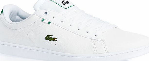 Lacoste Mens Lacoste Carnaby Shoes - White/green