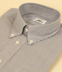 Lacoste Mens Lacoste Grey Striped Long Sleeve Cotton Shirt