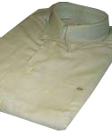 Mens Lacoste Light Grey Long Sleeve Button Down Collar Cotton Shirt