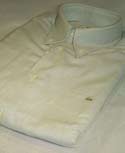 Lacoste Mens Light Grey Long Sleeve Button Down Collar Cotton Shirt
