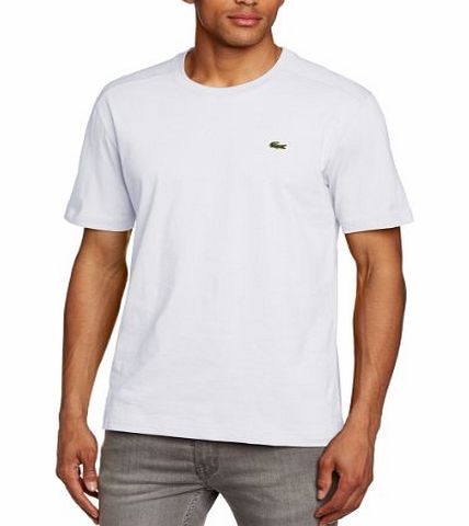 Lacoste Mens Short Sleeve Jersey T-Shirt, White, X-Large (Manufacturer Size: 7)