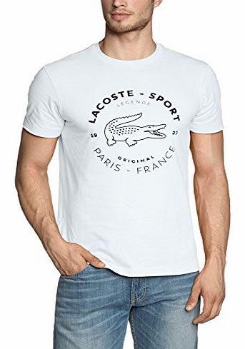 Lacoste Mens T-Shirt Multicoloured (WHITE/NAVY BLUE 522) XX-Large