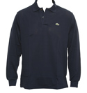 Navy Long Sleeve Pique Polo Shirt(Tag 8)