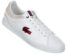 Lacoste Newsome VY2 White Canvas Trainers
