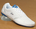 Protect Lace White/Blue Leather Trainers