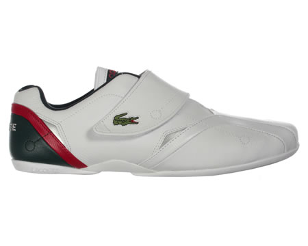 Protect SSP White Leather Strap Trainers