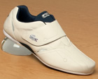 Lacoste Protect Strap Sand/Navy Leather Trainers